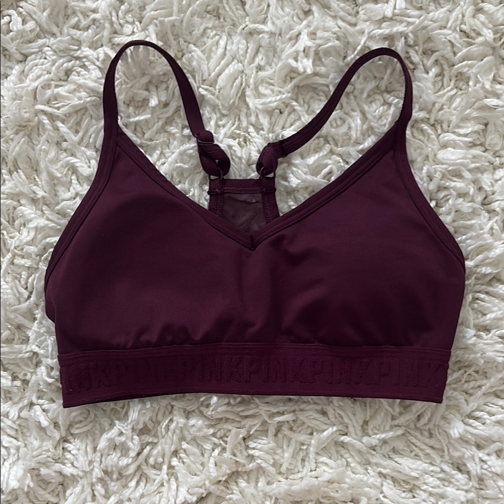 PINK Victoria's Secret Purple Sports Bra Racerback
